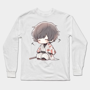 Chibi Samurai Long Sleeve T-Shirt